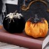 Halloween Pumpkin Decorations Decorative Pumpkins Spiders Pumpkin Figurine Sculptures Table Ornament Holiday Party Decors