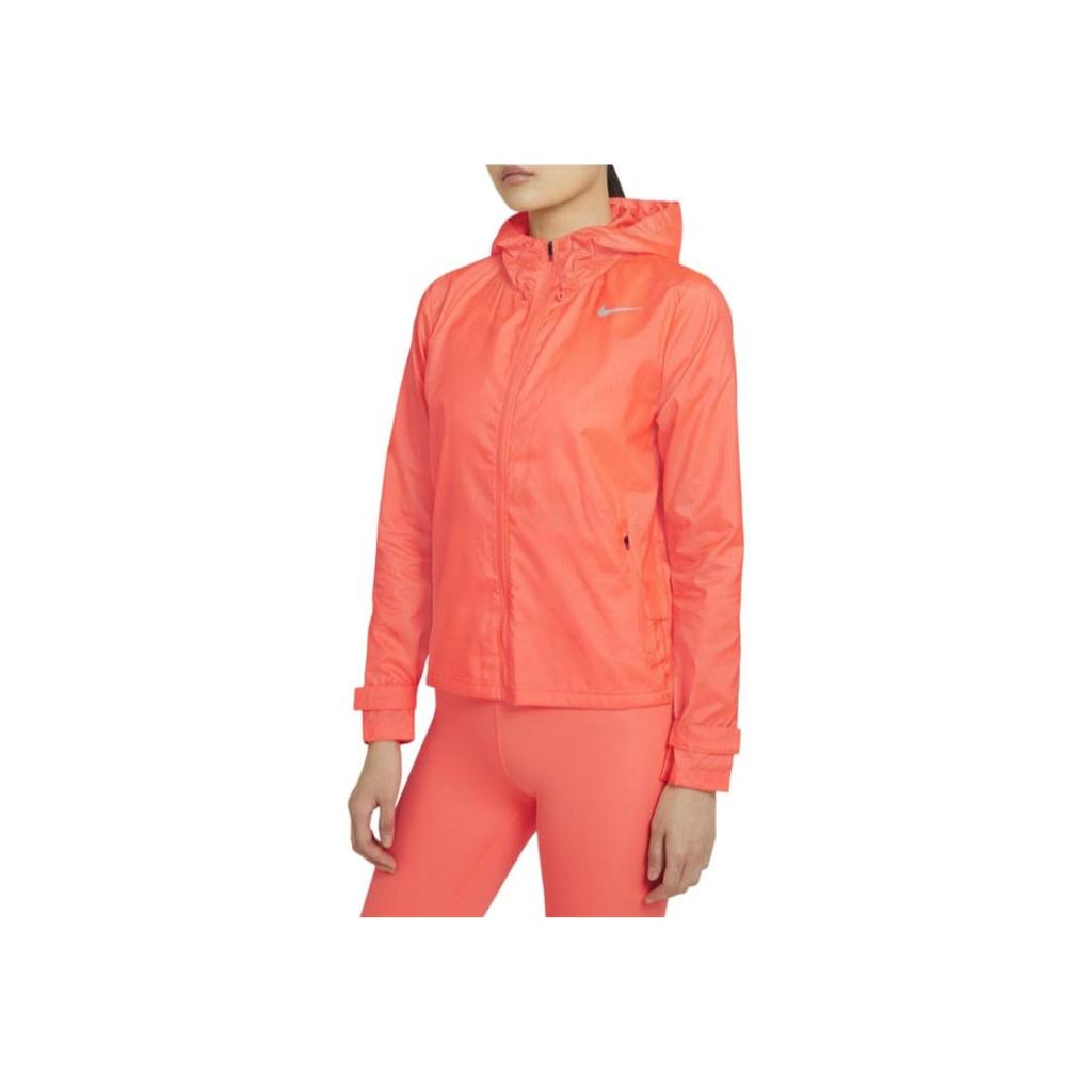 Nike Essential Running Hooded Jacket Women Jackets Bright-Orange CU3218-854