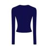 Women's Slim-Fit Long-Sleeve Top - High-End Round Neck Tee for Spring/Autumn