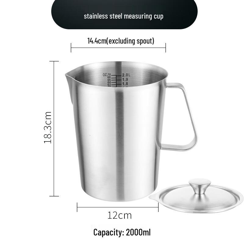 Xihe 304 Stainless Steel Measuring Cup with Scale