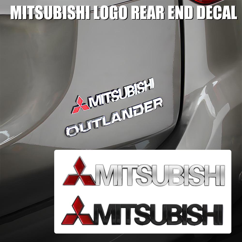 cwvc7 Car Hood Front Grill Rear Trunk StickerDecal Emblem Accessories For Mitsubishi 9 Ralliart X ASX L200 Colt Outlander Pajero Cross
