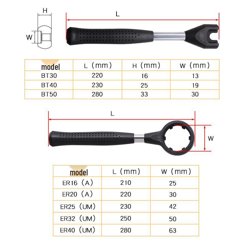 Riveting Nut Wrench ER BT30/BT40/BT50
