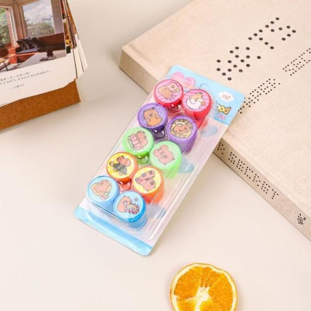 Tampon de Journal Clair Créatif Langlang Mountain Petit Monstre & Esprit Cochon Crapaud - Prix pour Enfants