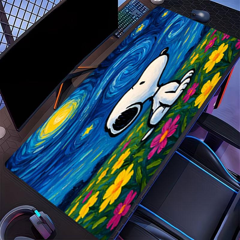 Snoopy Print Mouse Pad, for Keyboard Pad Laptop PC Mat for Office Home Use, Desk Decor, Perfect Birthday Gift for Gamers