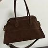 Frosted Cowhide Handbag, Genuine Leather Tote Bag, Large-capacity Commuter Bag, Slack Underarm Bag, Shoulder Messenger Bag, Women