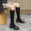 New autumn and winter knight boots women's legs thin boots thick-soled boots thick-heeled boots