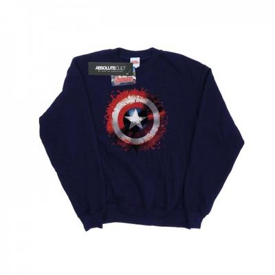Girls Avengers Captain America Art Shield Sweatshirt