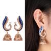 Women Girls Retro Indian Peacock Drop Earrings Unique Gypsy Jewelry Gift
