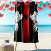 1pc Demon Beach Towel, A Vibrant Beach Towel Suitable for Outdoor Activities, Camping, Hiking