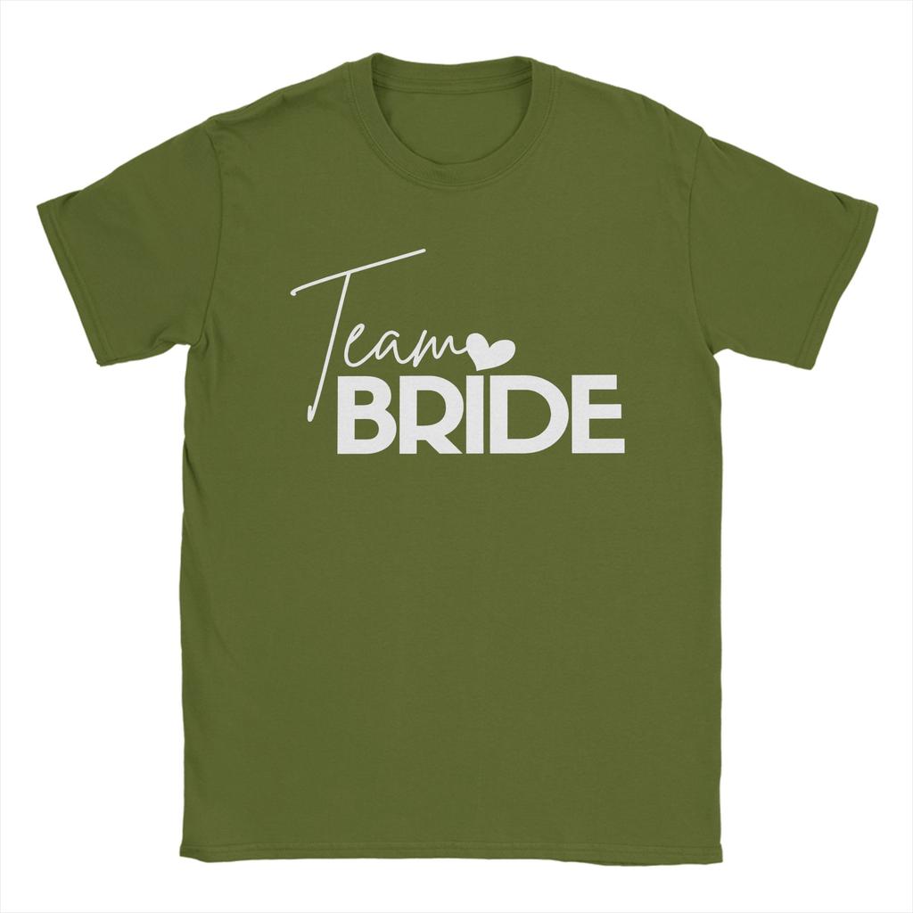Unisex Hearts Bride Bachelorette Party Team Wedding T Shirt Cotton Tops Fashion Short Sleeve Tees Birthday Present TShirts