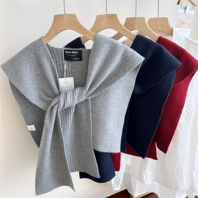 Eșarfă nouă pentru umăr, șal, guler fals pentru femei, eșarfă de protecție pentru umeri, cu aer condiționat, decorare pentru camisole, combinată cu nod de protecție a gâtului