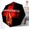 1pc Rammstein Fire Themed High-quality Umbrella,Automatic Opening and Closing Umbrella,Multi-functional Umbrella G0811007