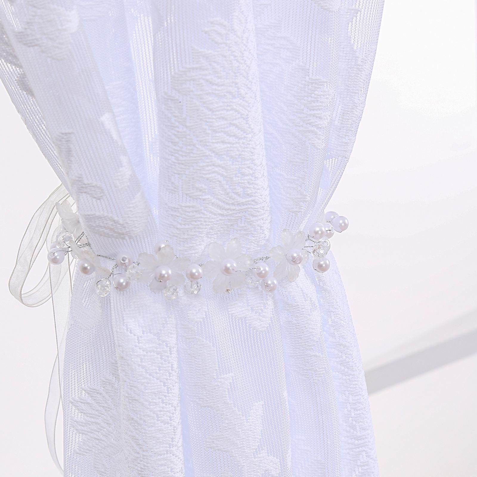 

Ретро-марлевые шторы, легкая роскошь, кружево мечты, домашняя гостиная, спальня, балконная перегородка, шторы, занавески и шторы без перфорации 140*200 белый