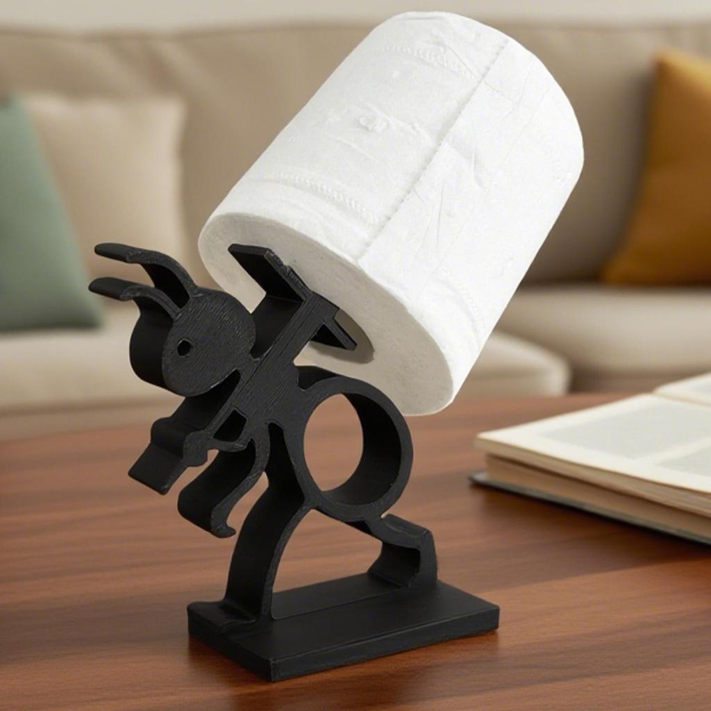 Toilet Paper Holder Bathroom Tissue Holder Ant Shaped Standing Napkin Dispenser Organization And Storage For Kitchen Bedroom