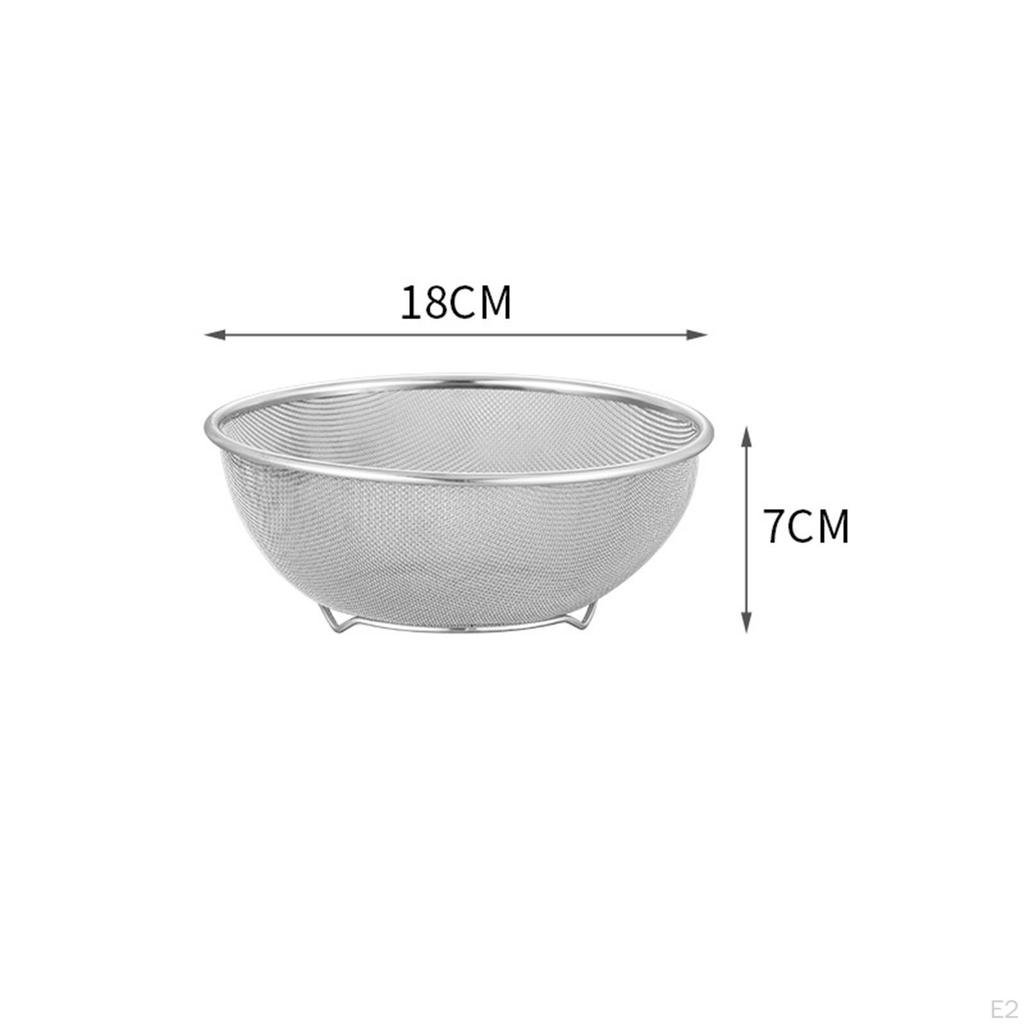 2-teiliges Sieb aus Edelstahl 304 mit Rührschüssel