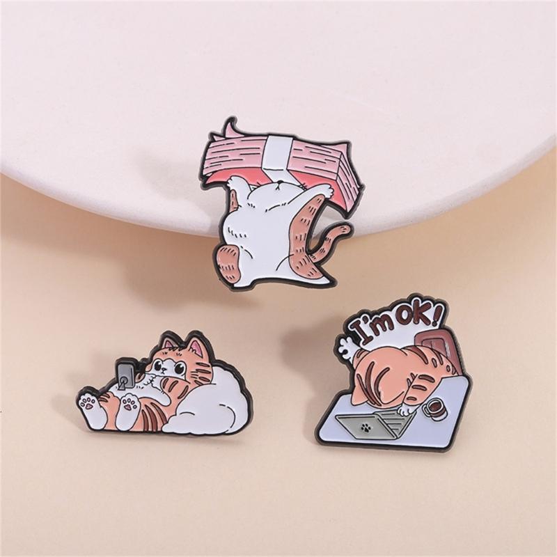 Cats Themed Lapel Pin Versatile Outfit Enhancer Fashion Jewelry Accessory Perfect Gift For Cats Lover And Friend