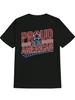 Casual Crew Neck T-shirt - "Proud To Be an American" Print