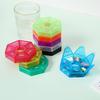 Weekly Pill Organizer with 7 Compartments Portable Travel Pill Case Once Daily Medication Dispenser Capsule Pill Management Storage Box