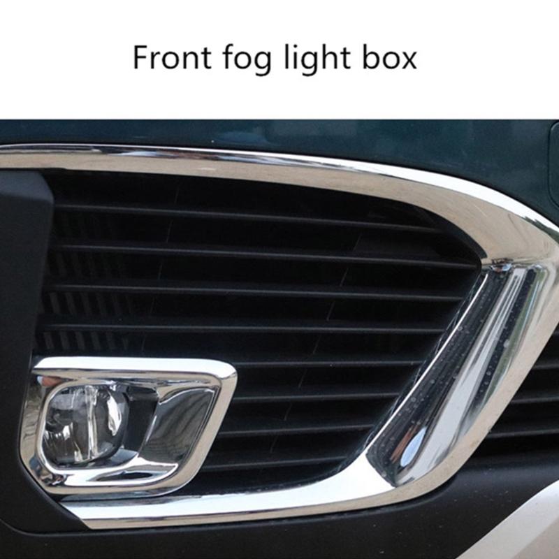 Car Front Bumper Fog Light Cover Trim Hood Lid Bezel Accessories ABS Durable Compatible for 5008 16119191980 16119192080