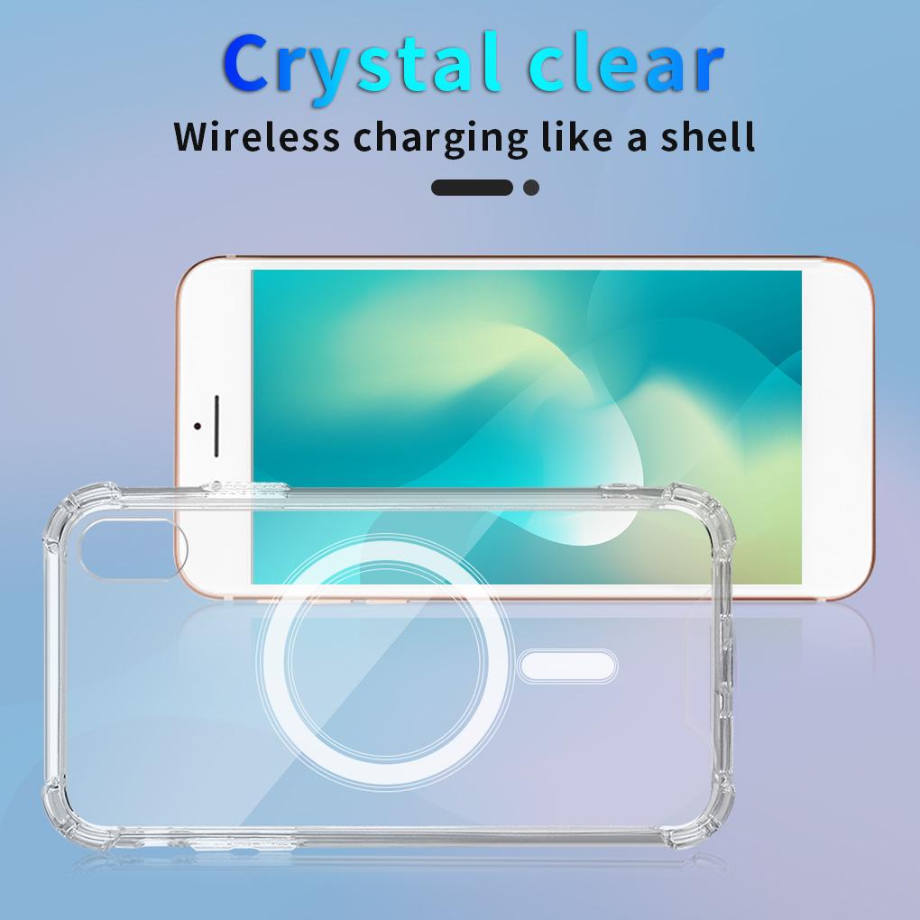 Magnectic Case For 12 Pro Max 12 Case For Magsafing Wireless Charging Shockproof Full Protection PC\+TPU Case