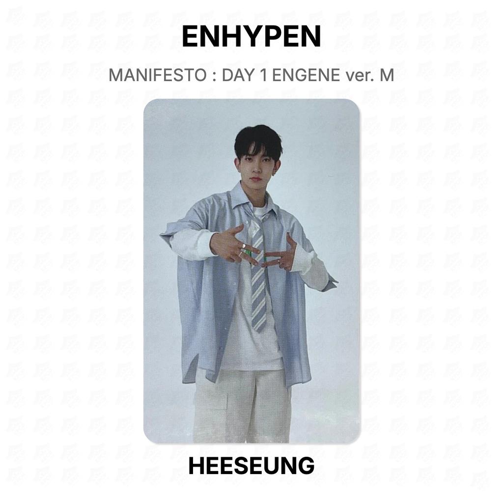 ENHYPEN MANIFESTO : DAY 1 ENGENE ver. M Official Photocard