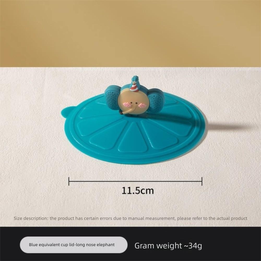 Leak Proof Silicone Mug Cup Cover Heat-Resistant Dustproof Cup Cover Cute Sealed Lids  Tea