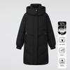 5+ FivePlus Women's Winter Mid-Length Duck Down Hooded Puffer Jacket