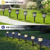 2/4/6Pcs Solar LED Pathway Lights Outdoor Waterproof Walkway Garden Decor Street Lamp for Landscape Yard Patio Driveway