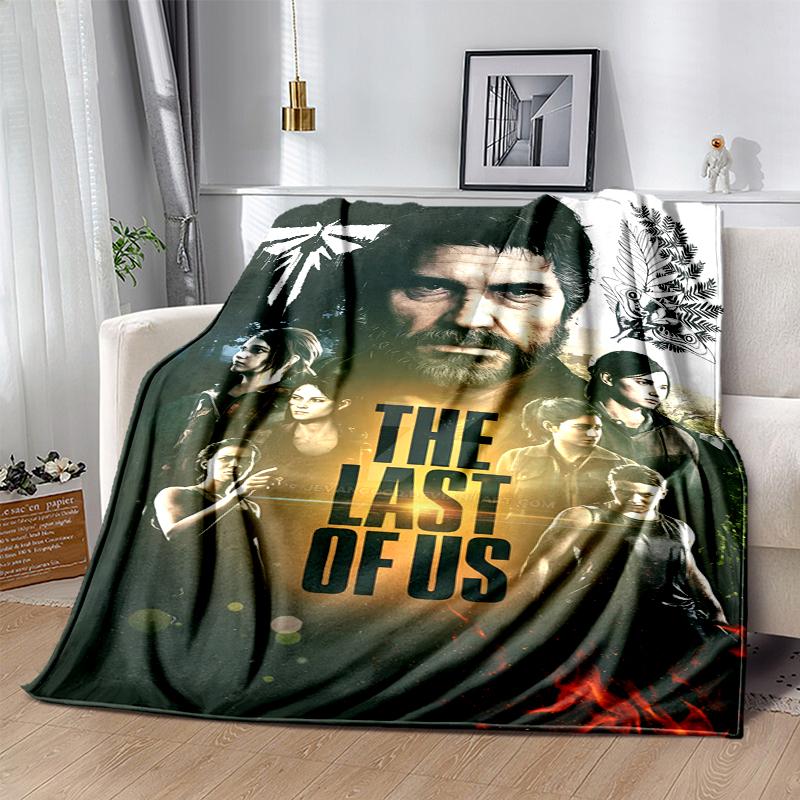 The Lost Of Us Flannel Blanket Soft Warm All-Season Throw, Design for Camping, Car Travel, Hiking Sofa, Bed, Office Perfect Gift for Parties