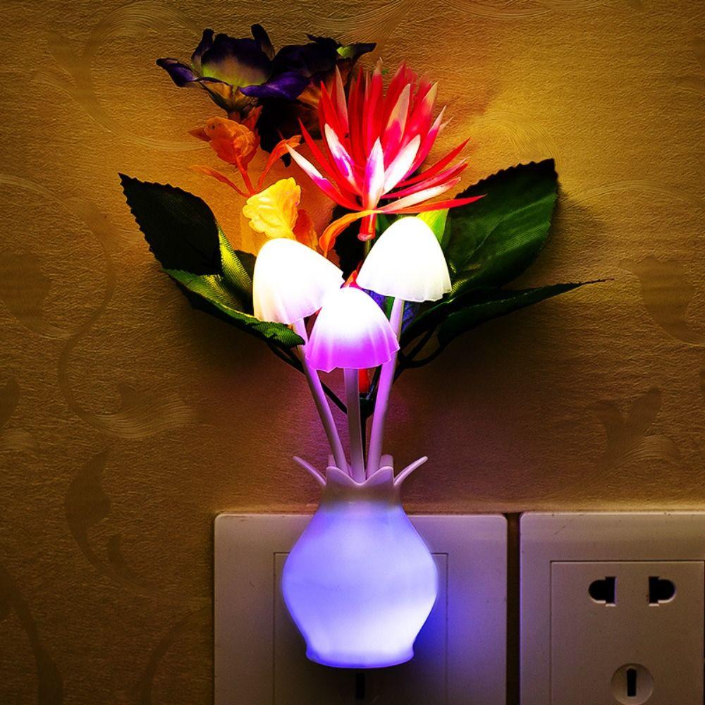 

For Home Decoration Bedroom Bedside Living Room Led Light Wall Light Mushroom Lamp Night Light E