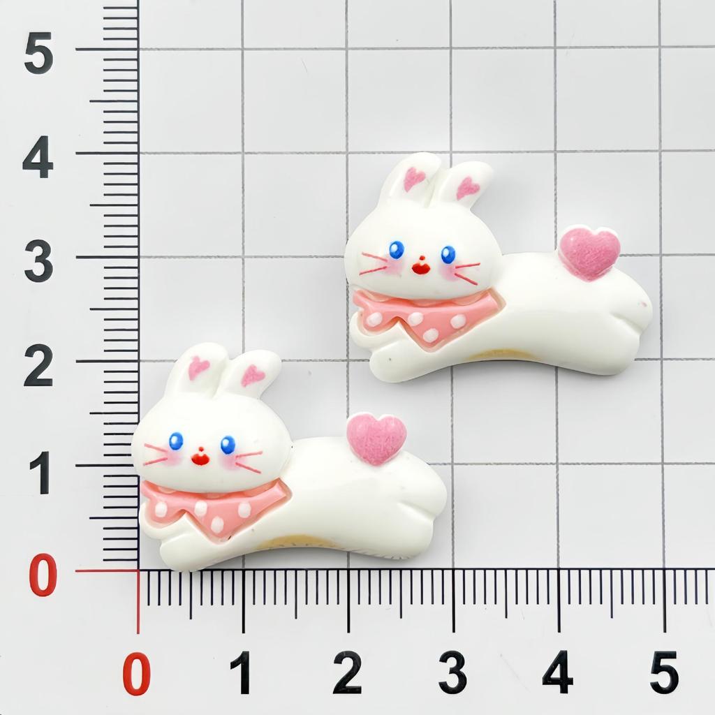 DIY Resin Accessories: Happy Rabbit Charms for Clips, Phone Cases, Shoe Buckles, Keychains, Pendants