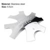 Stainless Steel Nail Cutter Plate French Style Nail Polishing Reusable Manicure Edge Trimmer for Female