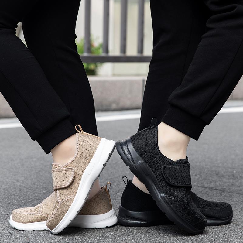 Dames Vulkaniserte Sko Ortopedi Brede Føtter Hovne Gåsko Hallux Valgus Justering Pustende Diabetessko for Kvinner