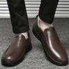 Fashion High Quality Mens Loafers Genuine Leather Men Casual Shoes Handmade Moccasins Breathable Male Walking Shoes Comfort Travel Flats