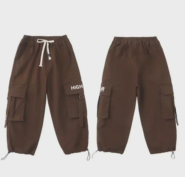Boys' Spring/Autumn 2023 Korean-Style Overalls - Casual Kids' Trendy Trousers