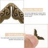 20pcs Book Corner Protector Metal Corner Cover Vintage Edge Cover Guard File Folder Corner Decorative for Scrapbook Album Menu