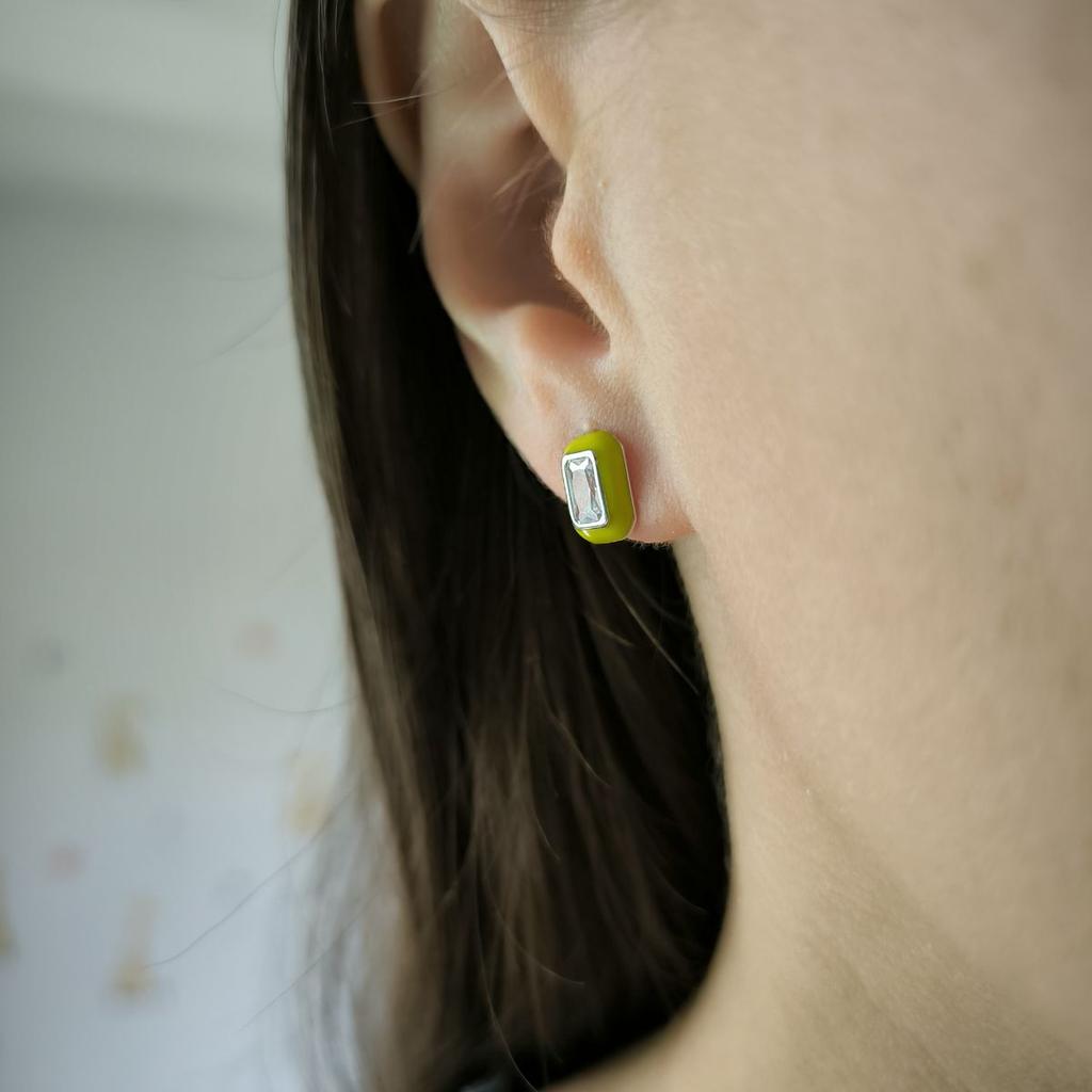 Silver Earrings with Cubic Zirconias, Emallu (60002255)