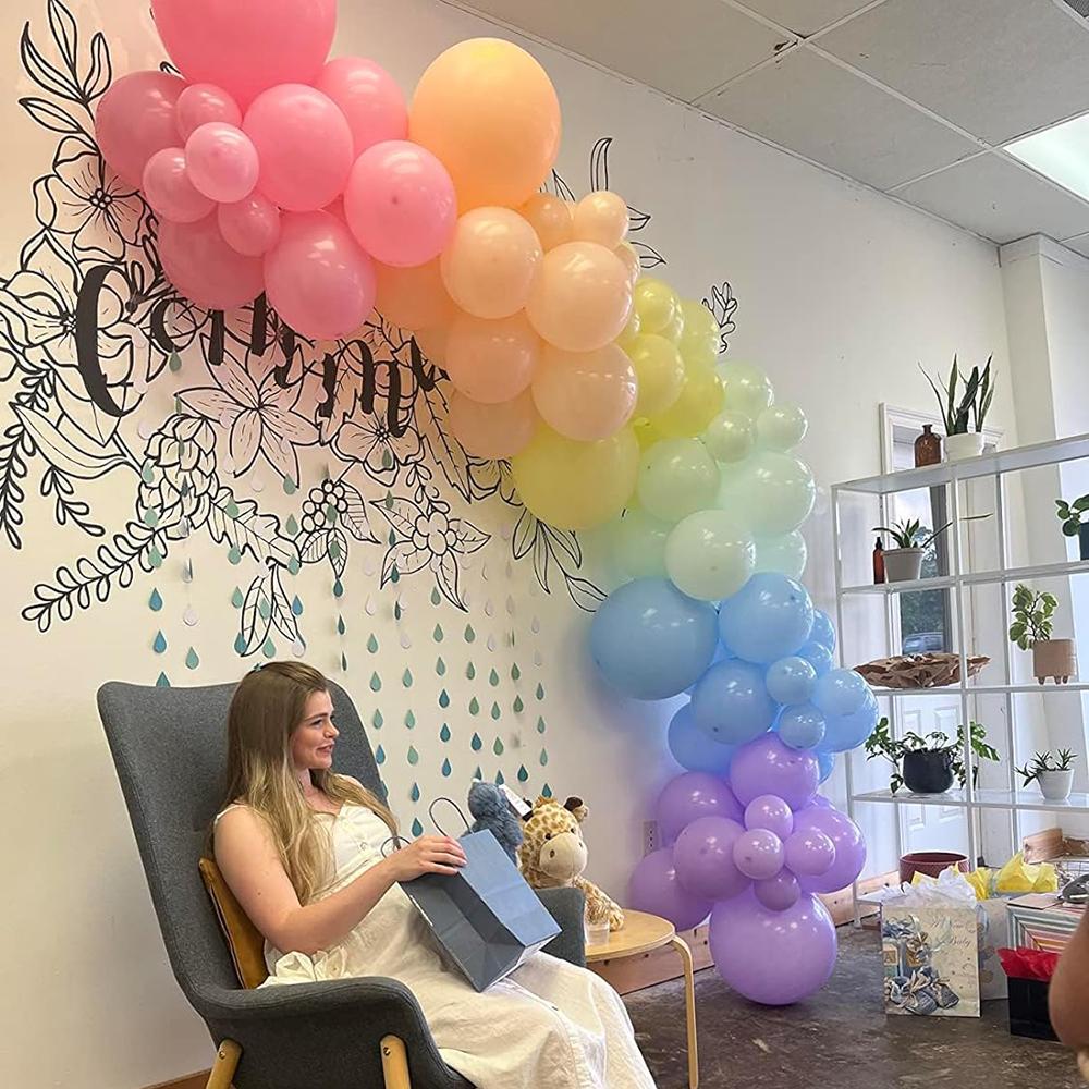 111PCS Pink Colored Balloon Latex Balloon Set Suitable for Birthday Parties, Weddings, Valentine's Day Parties Decoration