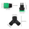Drip Irrigation Faucet Adapter 4 Way Diverter for Garden 1/4 '''Hose Watering System European Connectors Adjustable