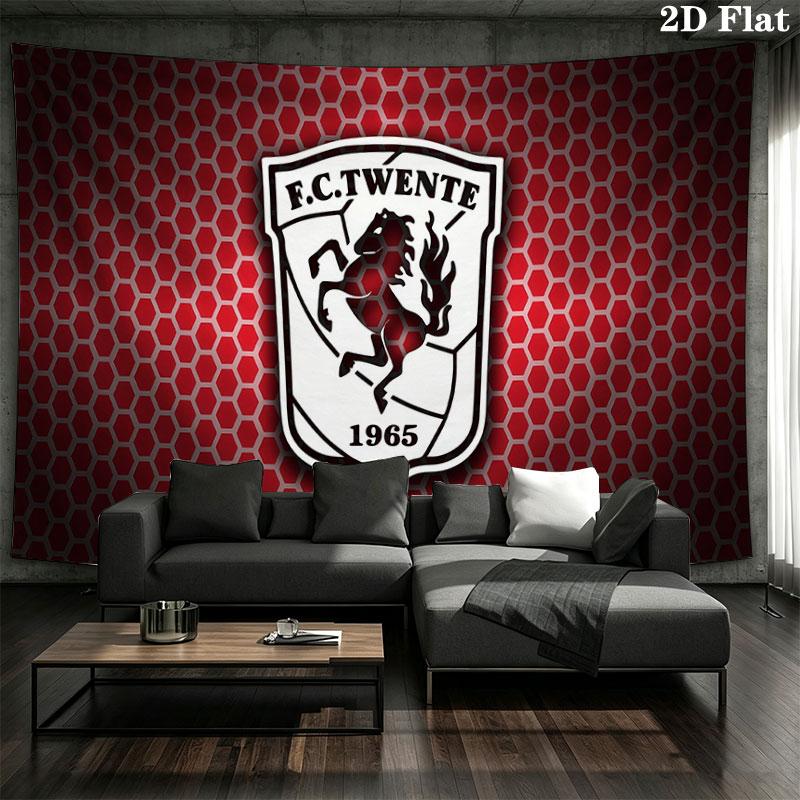 FC Twente Enschede Wall tapestry, aesthetic printed fabric blanket, suitable for bedroom, living room, and home decor.