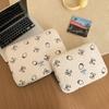 Plush Bow Strawberry Laptop Sleeve Case 13/14 Inch Notebook Bag For Macbook Air Pro Lenovo Hp 11 Inch Tablet Pouch For Ipad