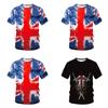 Vintage Union Jack Logo T-shirt Distressed Retro Style Graphic For British Culture Lovers
