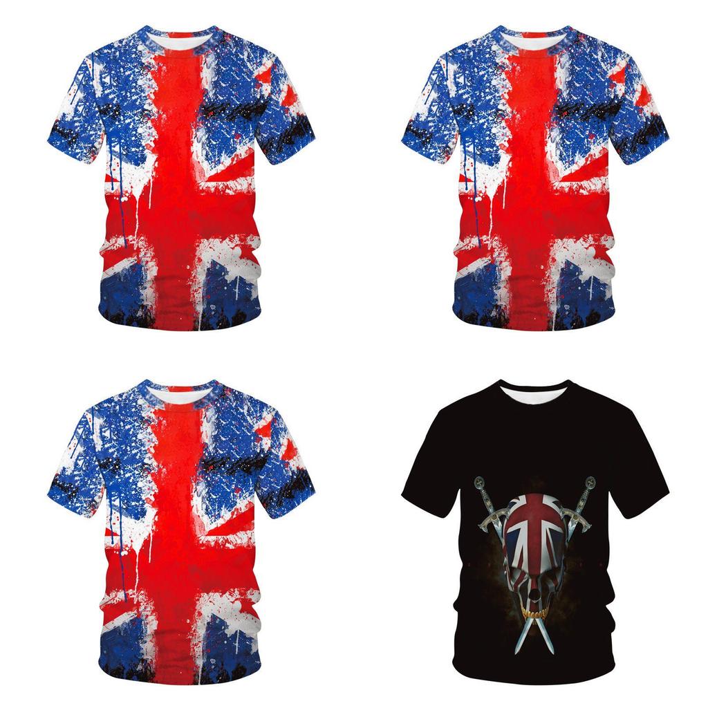 Vintage Union Jack Logo T-shirt Distressed Retro Style Graphic For British Culture Lovers