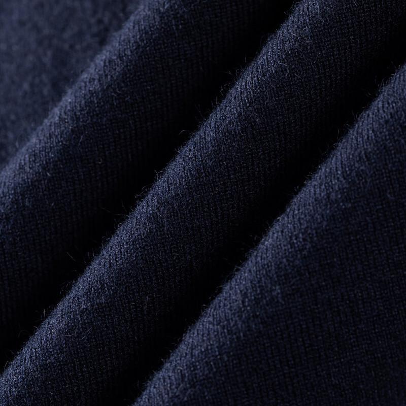 Shanshan Men's Faux Two-Piece Wool Blend Business Casual V-Neck Sweater