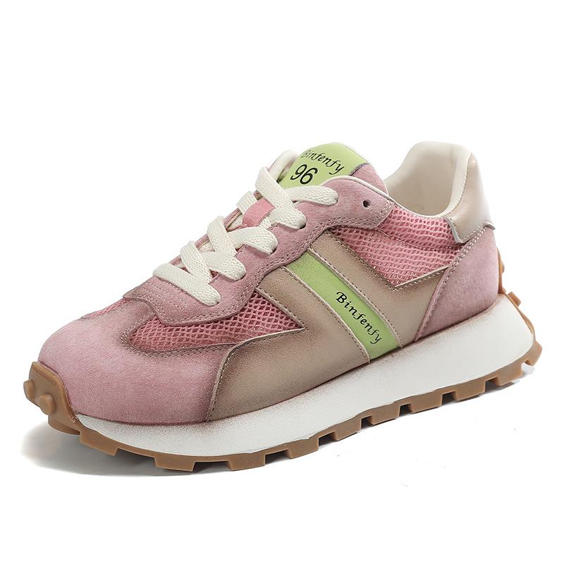 New Forrest Gump Women's Thick-soled Sheer Mesh Shoes