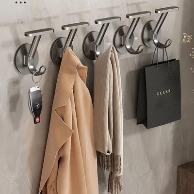 Over-the-Door Coat Hanger, Fashion Style, Plastic Material, Painted Finish, Easy Install, No Drilling Required, Entryway Wall Mounted Hangers