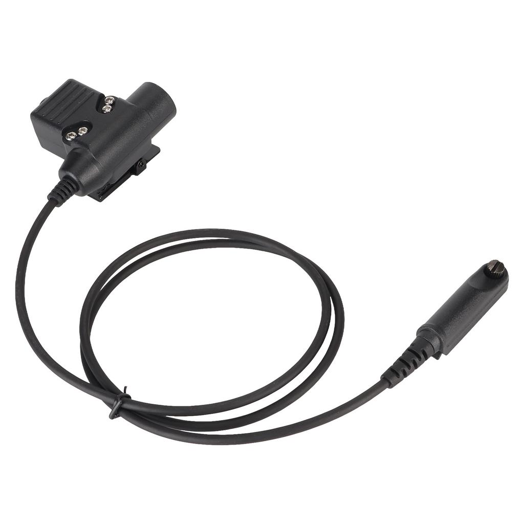 Cabo Adaptador PTT U94 35,4 pol. Cabo Conector para Fone de Ouvido Walkie Talkie Compatível com Baofeng UV9R UV 9R Plus UV XR BF A58