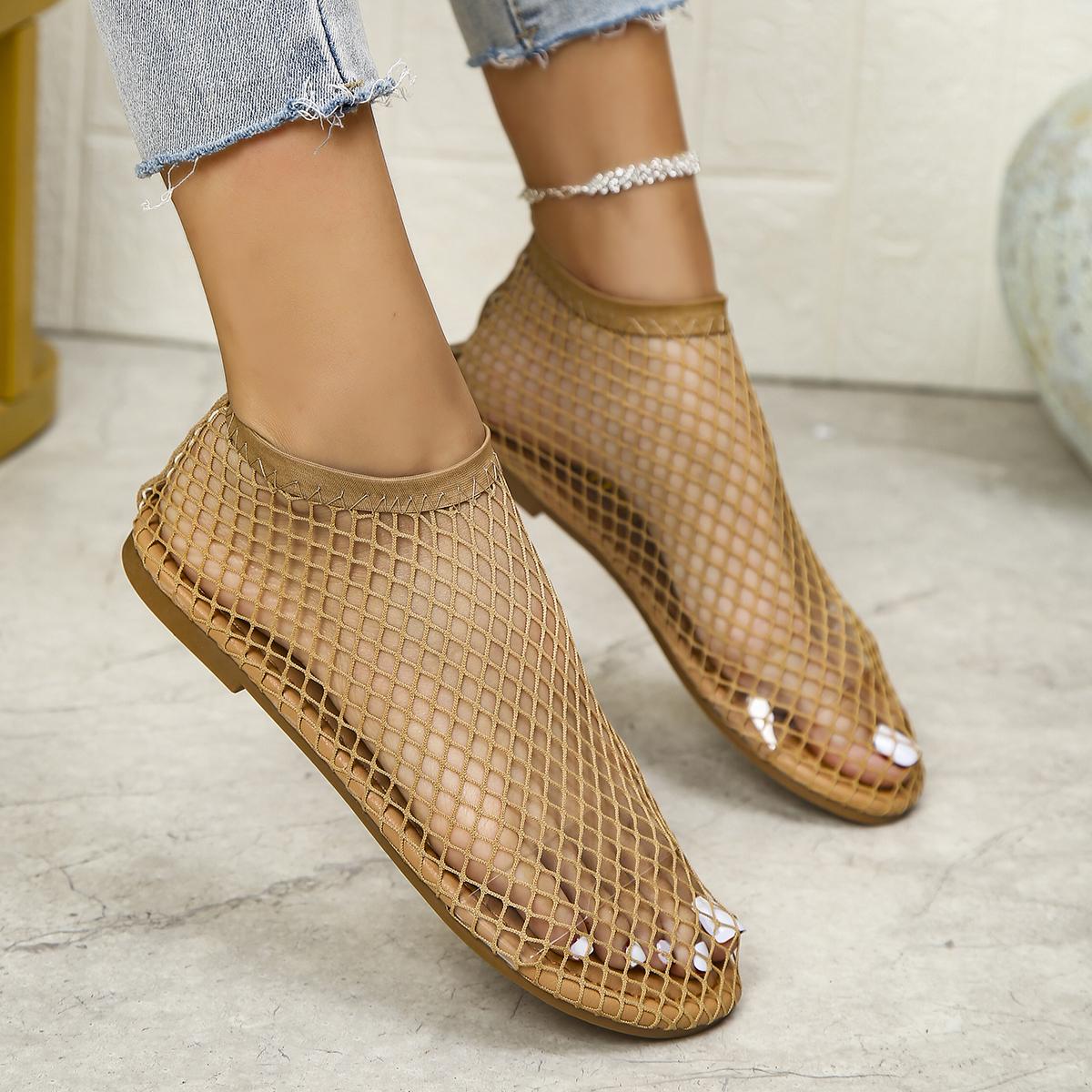 

модные новые женские роскошные квадратные сетчатые носки с сетчатыми резинками на ногах женские модные цветные плоские сандалии тапочки большого размера 43 35 хаки