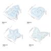 Hollowed Butterfly Heart Silicone Candle Stand Molds for Epoxy Resin Candle Holder Tealight Holder Gypsum Decoration