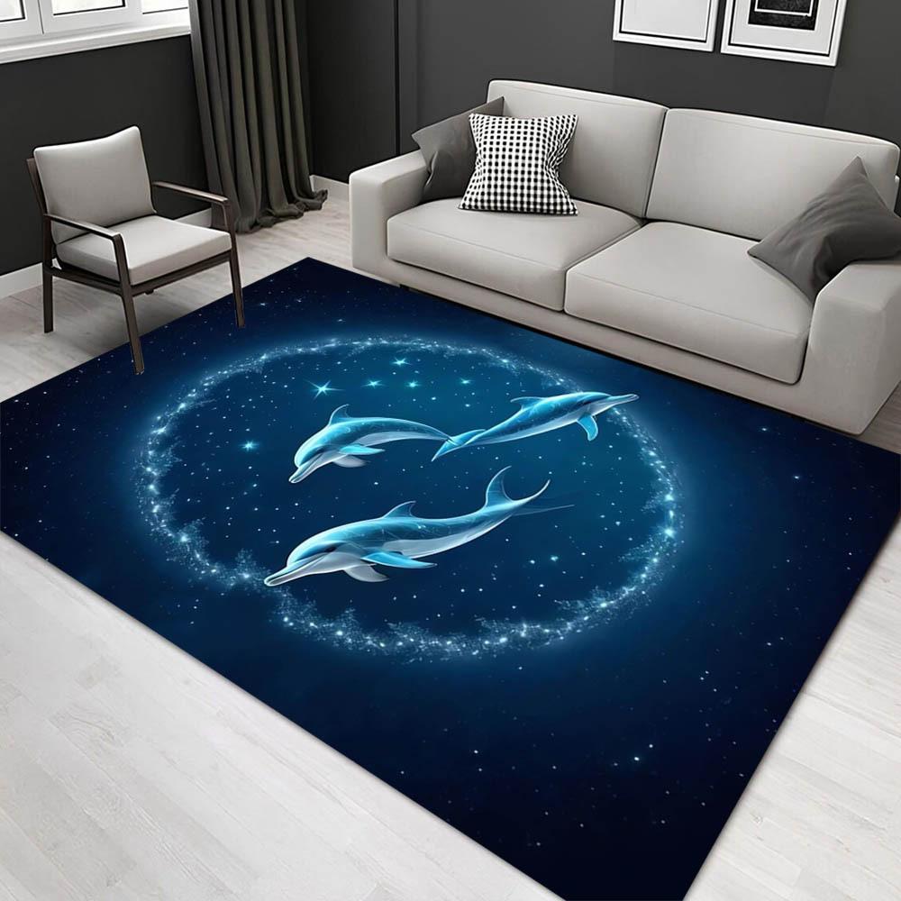 

1pc 1506409523Pattern Carpet, Area Rug For Living Room Bedroom Room Bed Chair Laundry Entryway Corridor Yard Non-slip Outdoor Camping Rug Fl 60cm by 90cm